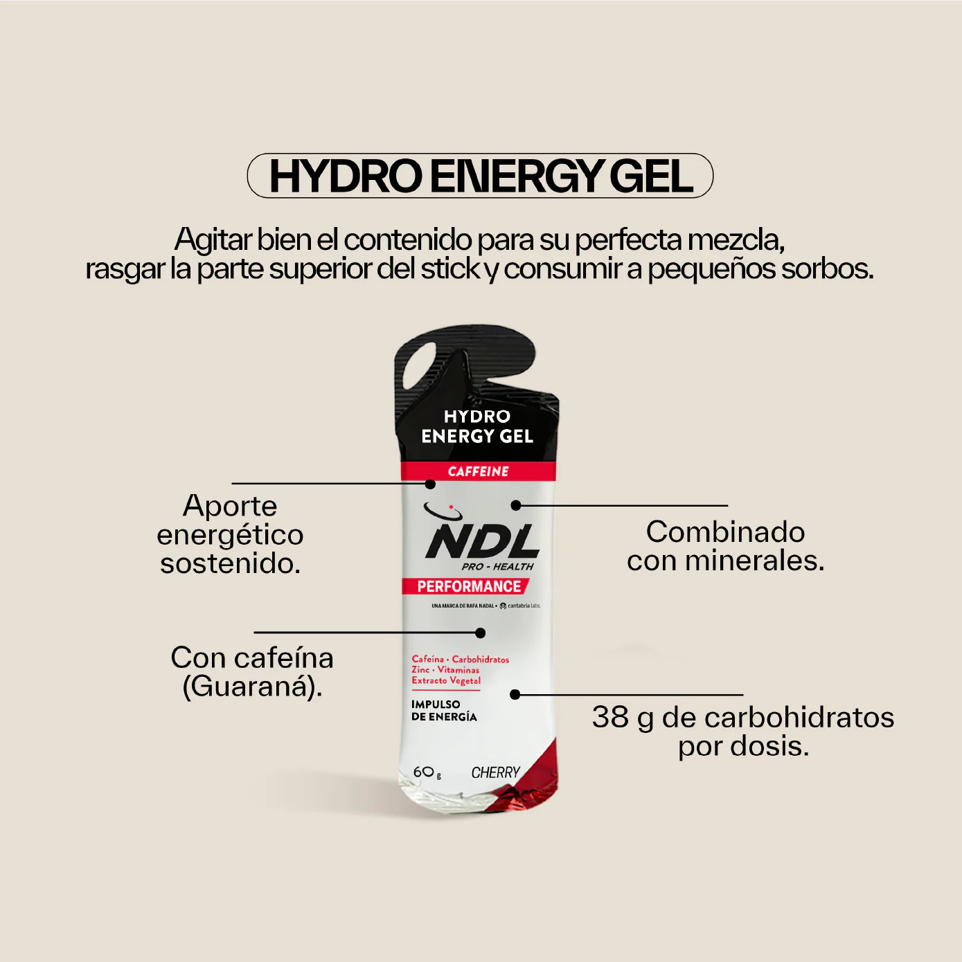 Gel Energético con Cafeína Sabor Cherry - Image 4